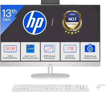 HP 27-cr0068in All in One PC (13th Gen Core i7/ 32GB/ 1TB SSD/ Win 11) Image-1