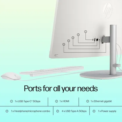 HP 27-cr1078in All-in-One PC (Intel Core Ultra 7 155U/ 32 GB RAM/ 1 TB SSD/ Win 11) Image-4