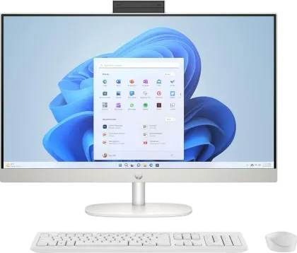 HP 24-cr0025in All in One PC (AMD Ryzen 5 7520U/ 16 GB RAM/ 512 GB SSD/ Win 11) Image