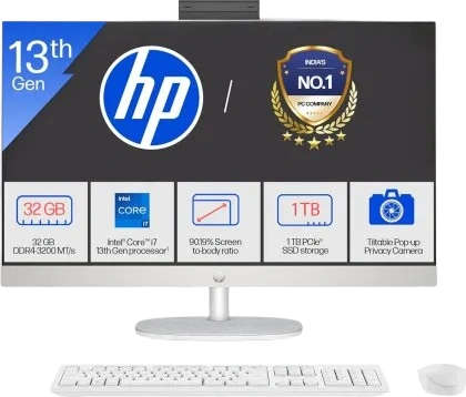 HP 27-cr0068in All in One PC (13th Gen Core i7/ 32GB/ 1TB SSD/ Win 11) Image
